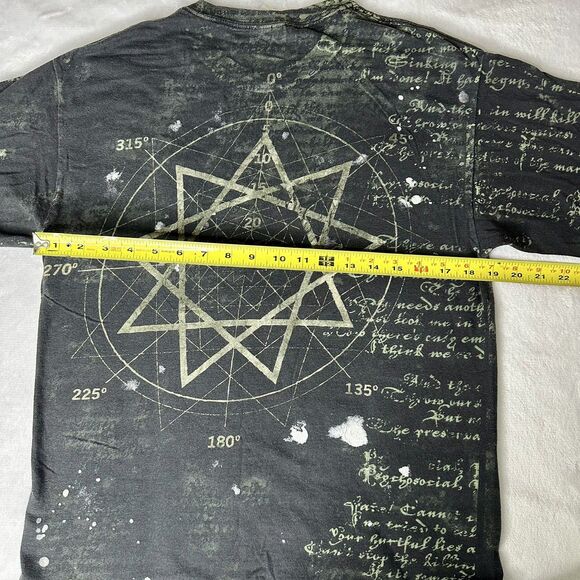 Vintage 2000s Slipknot DOUBLE SIDED Printed Heavy Metal Band T-Shirt Size Medium - Picture 4 of 7